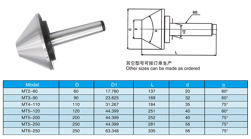 OLICNC Bull Nose Live Centers Rotary Center Lathe Tooling Morse Taper live center - Live Centers - 1